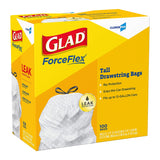 CloroxPro® Glad® ForceFlex Tall Kitchen Trash Bag 13 gal. Gray LLDPE 0.95 mil 24 X 28 Inch Flat Pack (741364_CS) 100/CS