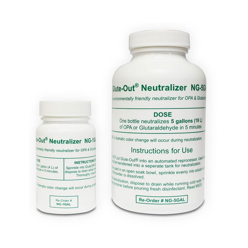 Glute-Out® OPA / Glutaraldehyde Neutralizer RTU Powder 2 oz. Bottle Single Use (823593_BX) 24/BX