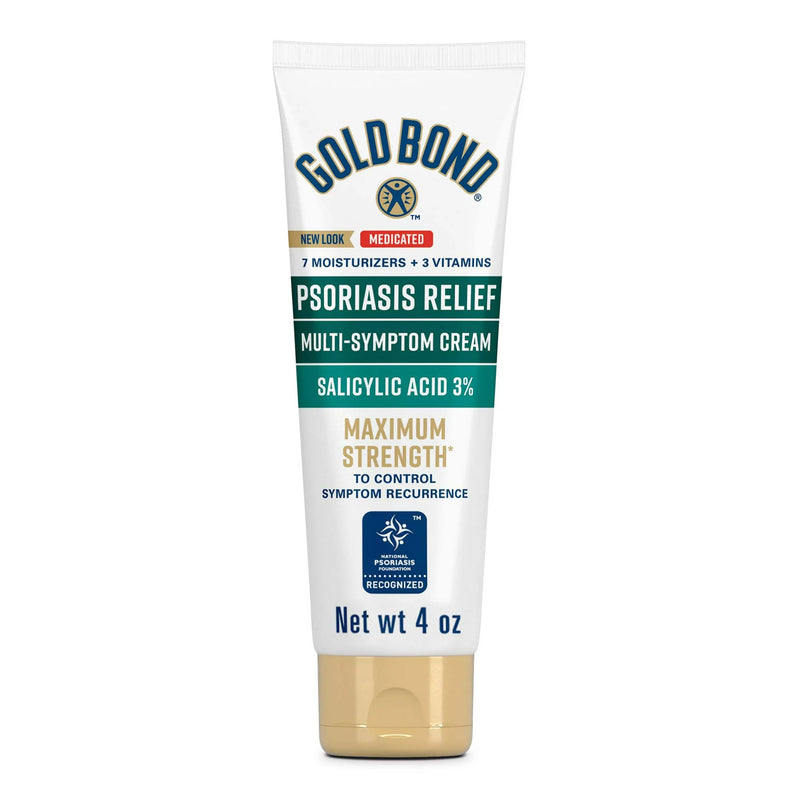 Gold Bond® Psoriasis Relief Medicated Multi-Symptom Psoriasis Cream 4 oz. Tube Unscented Cream (1230686_EA) 1/EA