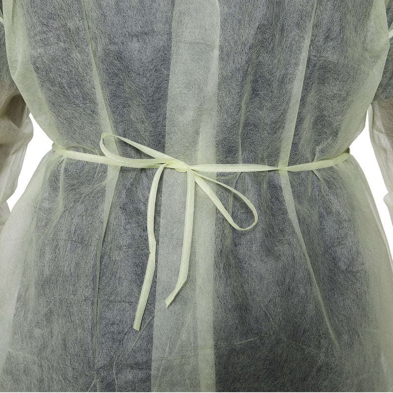 McKesson Protective Procedure Gown X-Large Yellow NonSterile Not Rated Disposable (1247974_BG) 10/BG