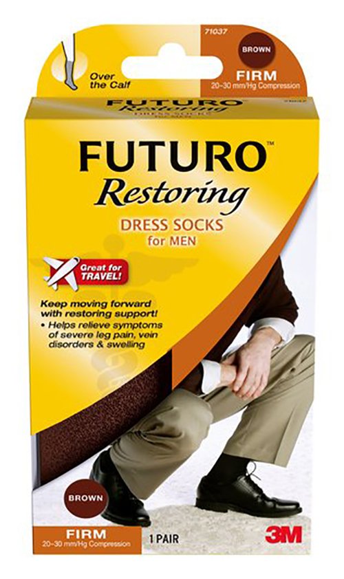 3M™ Futuro™ Compression Socks Knee High Large Black Closed Toe (1084269_PR) 1/PR