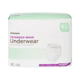McKesson Unisex Adult Absorbent Underwear Pull On with Tear Away Seams X-Large Disposable Heavy Absorbency (1123840_BG) 12/BG