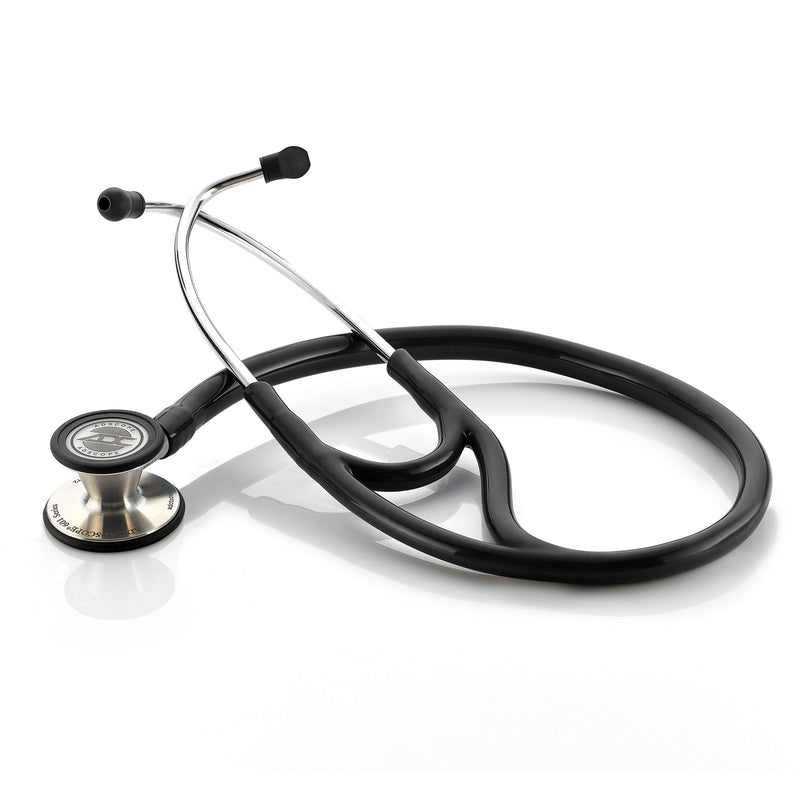 Adscope® 601 Cardiology Stethoscope Black 1-Tube 19 Inch Tube Convertible Chestpiece (406198_EA) 1/EA