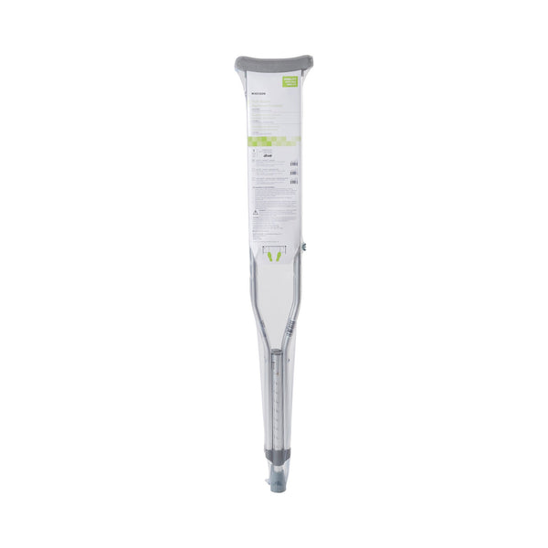 McKesson Underarm Crutches Adult 5 Foot 2 Inch to 5 Foot 10 Inch User Height Aluminum Frame 350 lbs. Weight Capacity (1065294_PR) 2/PR