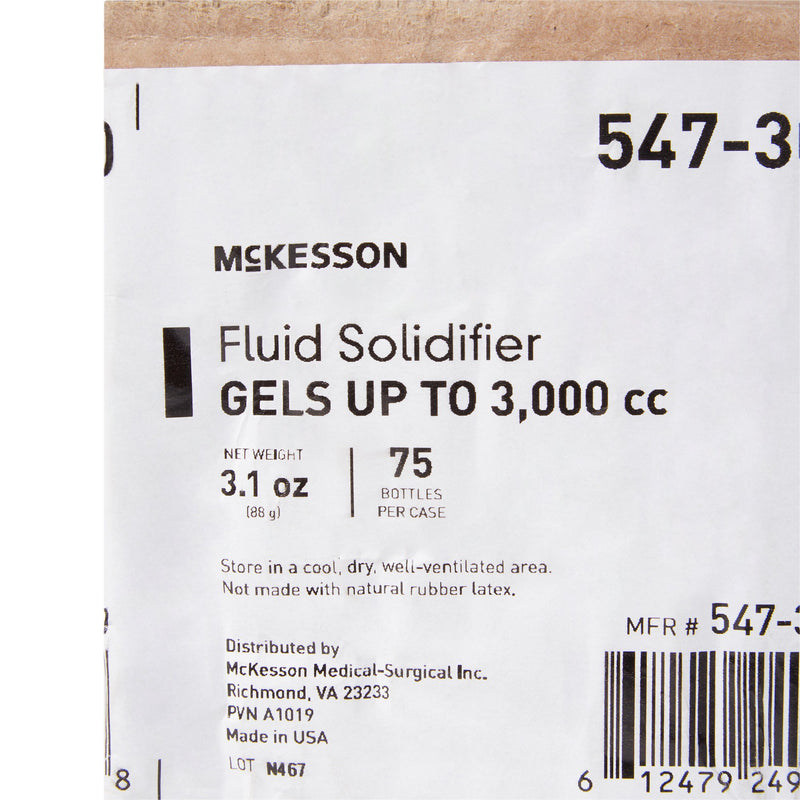 McKesson Fluid Solidifier 3,000 cc Bottle 3.17 oz (1152098_EA) 1/EA