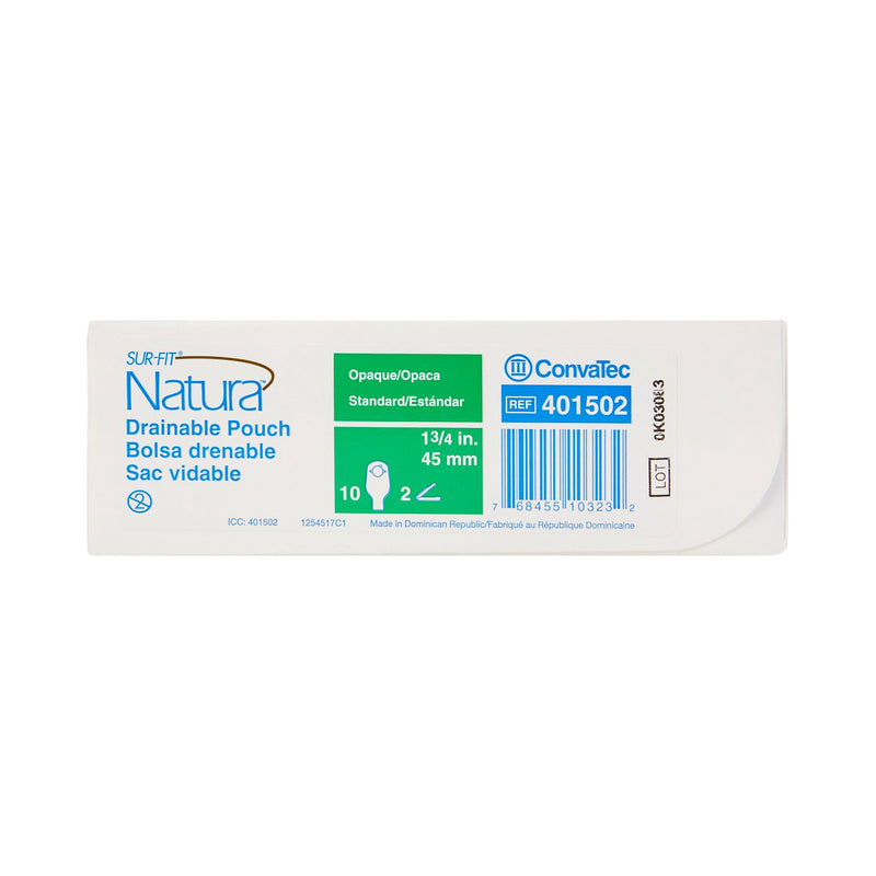 Sur-Fit Natura® Colostomy Pouch Two-Piece System 12 Inch Length Drainable (325416_EA) 1/EA