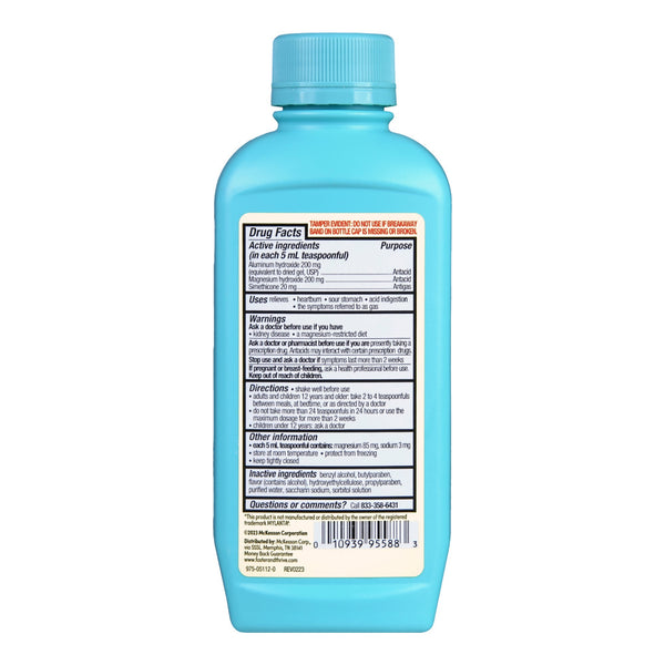 Foster & Thrive™ Antacid 200 mg - 200 mg - 20 mg / 5 mL Strength Liquid 12 oz. (1238907_BT) 1/BT