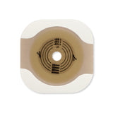 New Image™ Flat CeraPlus™ Ostomy Barrier Precut, Extended Wear Adhesive Tape Borders 1-3/4 Inch Flange Green Code 1-1/8 Inch Opening (1195894_BX) 5/BX