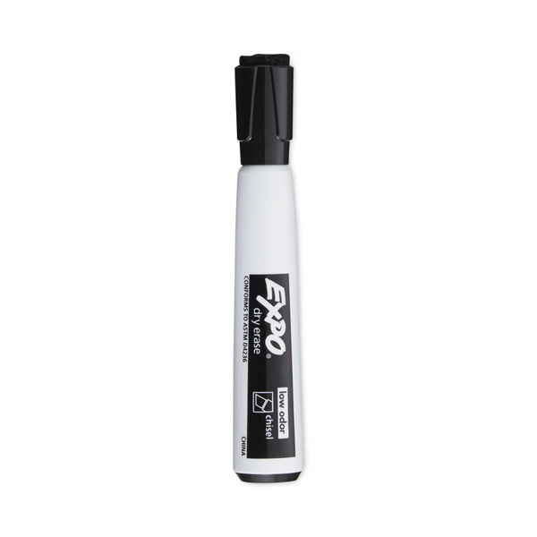 EXPO® Magnetic Dry Erase Marker, Broad Chisel Tip, Black, 4/Pack (SAN1944729)