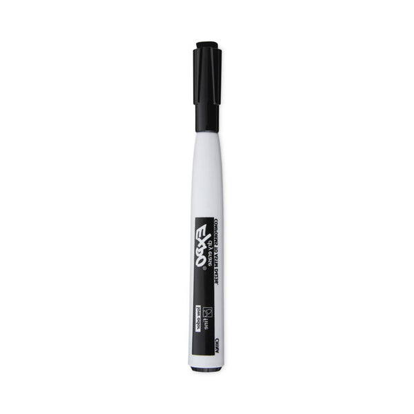 EXPO® Magnetic Dry Erase Marker, Fine Bullet Tip, Black, 4/Pack (SAN1944745) Pack of 6