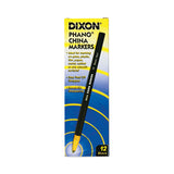 Dixon® China Marker, Black, Dozen (DIX00077)