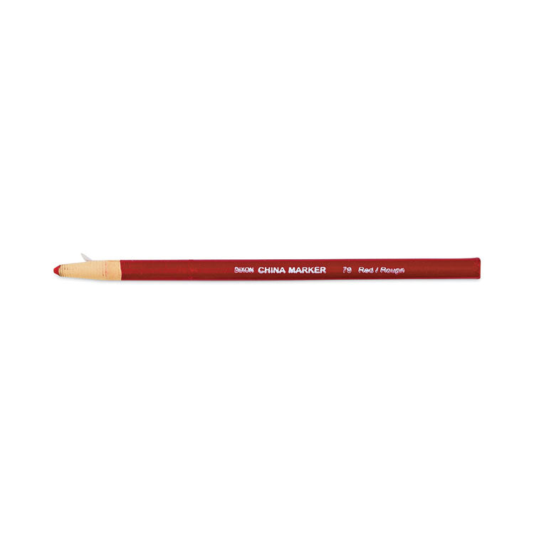 Dixon® China Marker, Red, Dozen (DIX00079) 1 Dozen