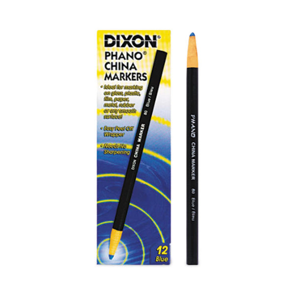 Dixon® China Marker, Blue, Dozen (DIX00080)