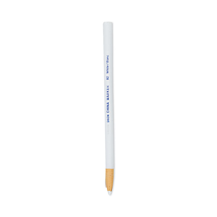 Dixon® China Marker, White, Dozen (DIX00092)