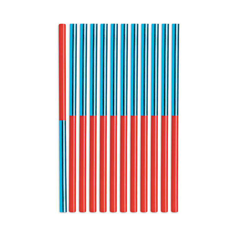 Prismacolor® Verithin Dual-Ended Two-Color Pencils, 2 mm, Blue/Red Lead, Blue/Red Barrel, Dozen (SAN02456) 1 Dozen