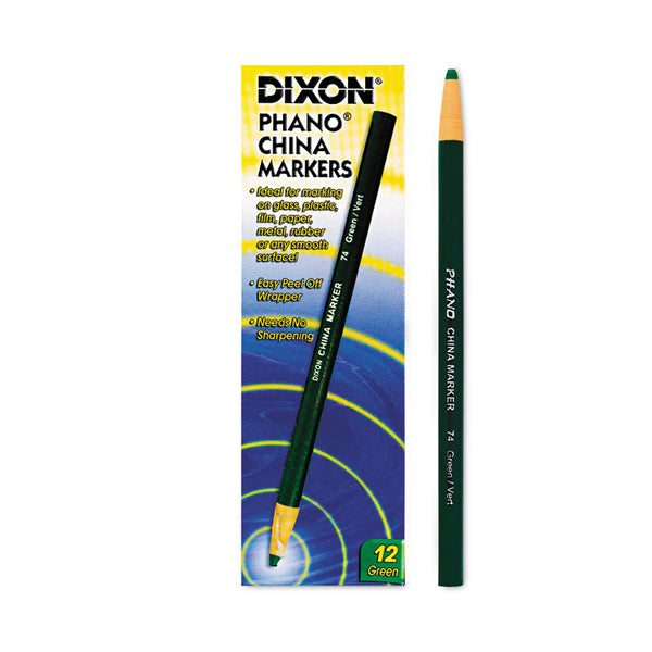 Dixon® China Marker, Green, Dozen (DIX00074)