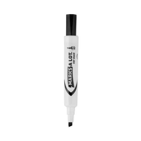 Avery® MARKS A LOT Desk-Style Dry Erase Marker Value Pack, Broad Chisel Tip, Black, 36/Pack (98207) (AVE98207)