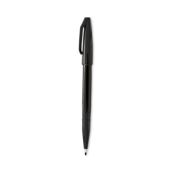 Pentel Arts® Sign Pen Fine Point Color Marker, Extra-Fine Bullet Tip, Black, Dozen (PENS520A) 1 Dozen