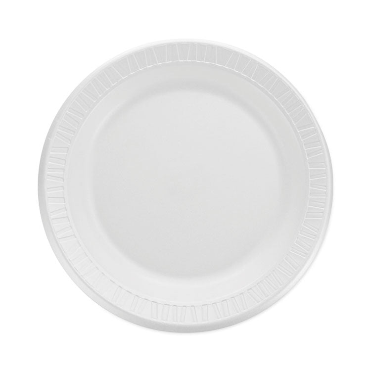 Dart® Quiet Classic Laminated Foam Dinnerware, Plate, 9", White, 125/Pack, 4 Packs/Carton (DCC9PWQ) Case of 500