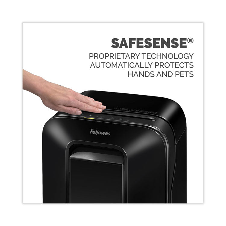 Fellowes® Powershred LX200 Micro-Cut Shredder, 12 Manual Sheet Capacity, Black (FEL5015001) Each