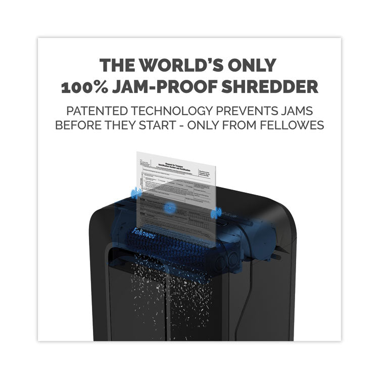 Fellowes® Powershred LX200 Micro-Cut Shredder, 12 Manual Sheet Capacity, Black (FEL5015001) Each