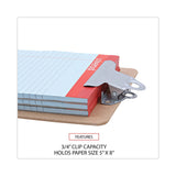 Universal® Hardboard Clipboard, 0.75" Clip Capacity, Holds 5 x 8 Sheets, Brown, 3/Pack (UNV05610VP) Pack of 3