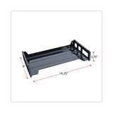 Universal® Recycled Plastic Side Load Desk Trays, 2 Sections, Legal Size Files, 16.25" x 9" x 2.75", Black (UNV08101) Pack of 2
