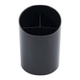 Universal® Recycled Big Pencil Cup, Plastic, 4.38" Diameter x 5.63"h, Black (UNV08108)