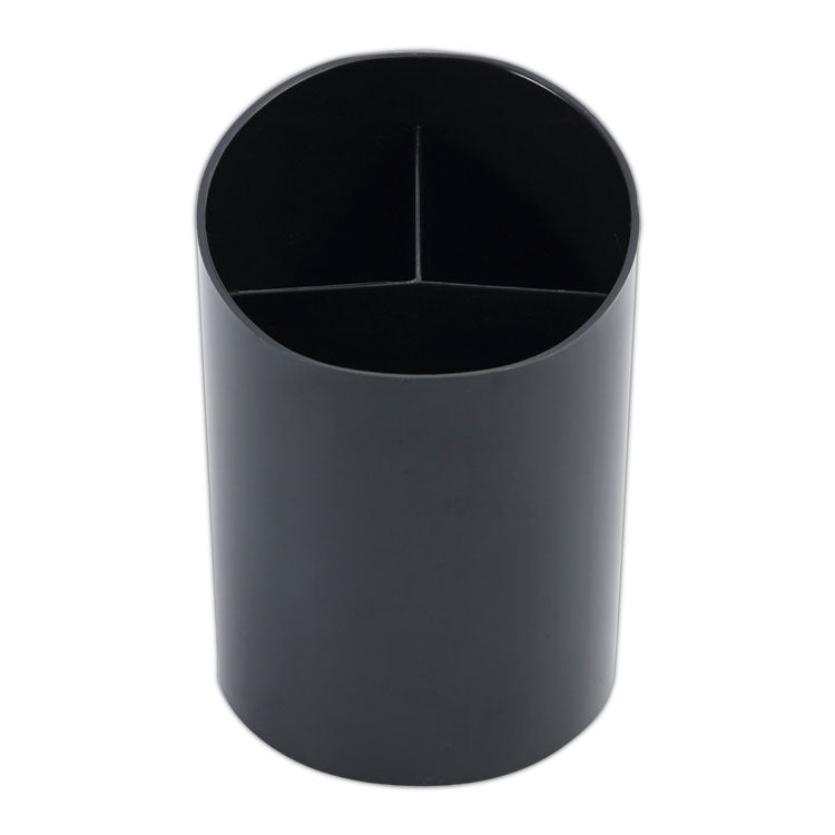 Universal® Recycled Big Pencil Cup, Plastic, 4.38" Diameter x 5.63"h, Black (UNV08108)