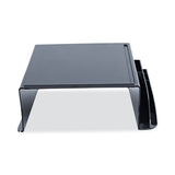 Universal® Recycled Telephone Stand and Message Center, 12.25 x 10.5 x 5.25, Black (UNV08116) Each