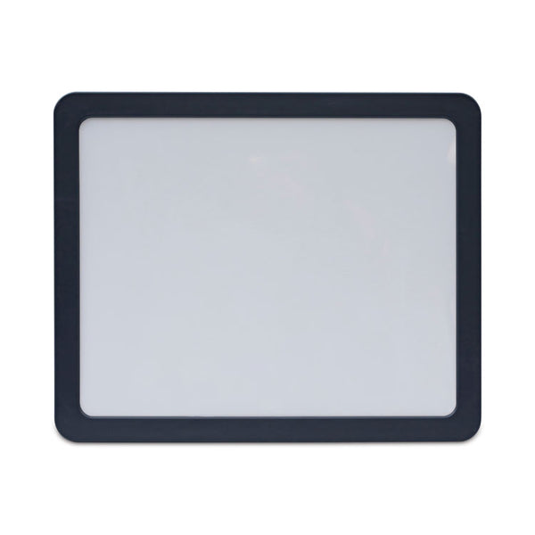 Universal® Recycled Cubicle Dry Erase Board, 15.88 x 12.88, White Surface, Charcoal Plastic Frame (UNV08165)