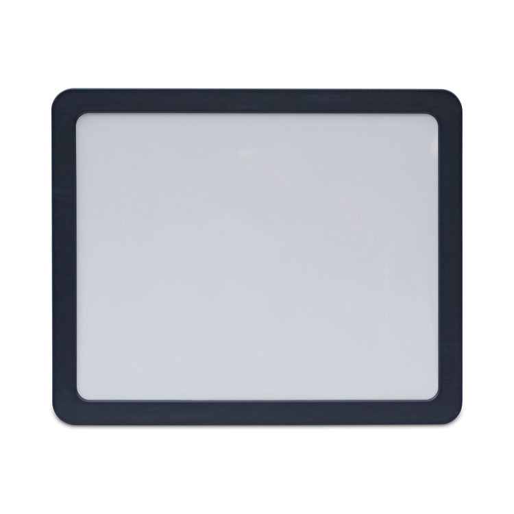 Universal® Recycled Cubicle Dry Erase Board, 15.88 x 12.88, White Surface, Charcoal Plastic Frame (UNV08165)