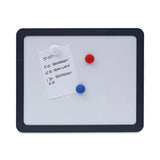 Universal® Recycled Cubicle Dry Erase Board, 15.88 x 12.88, White Surface, Charcoal Plastic Frame (UNV08165)