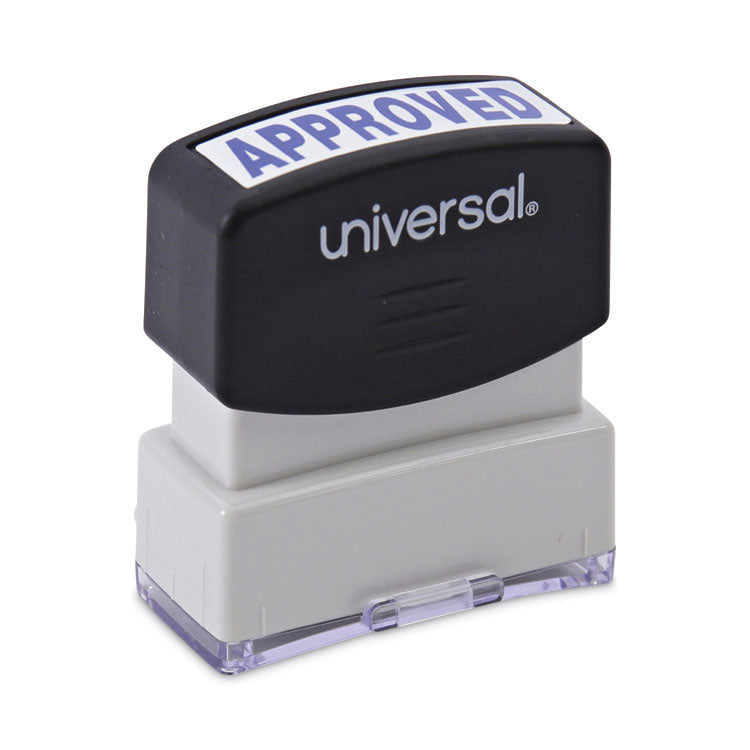 Universal® Message Stamp, APPROVED, Pre-Inked One-Color, Blue (UNV10043)