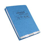 Universal® Pressboard Hanging Binder, 2 Posts, 6" Capacity, 9.5 x 11, Light Blue (UNV15431)