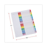 Universal® Deluxe Table of Contents Dividers for Printers, 31-Tab, 1 to 31, 11 x 8.5, White, 1 Set (UNV24814) Set of 31