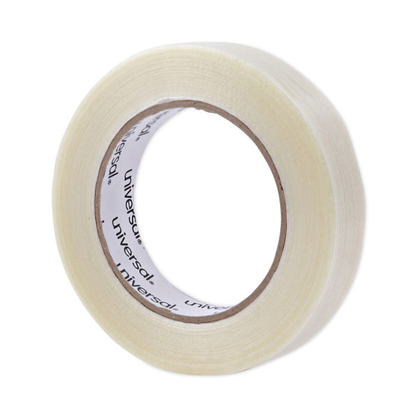 Universal® 120# Utility Grade Filament Tape, 3" Core, 24 mm x 54.8 m, Clear (UNV30024)