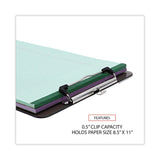 Universal® Plastic Clipboard with Low Profile Clip, 0.5" Clip Capacity, Holds 8.5 x 11 Sheets, Translucent Black (UNV40311) Each