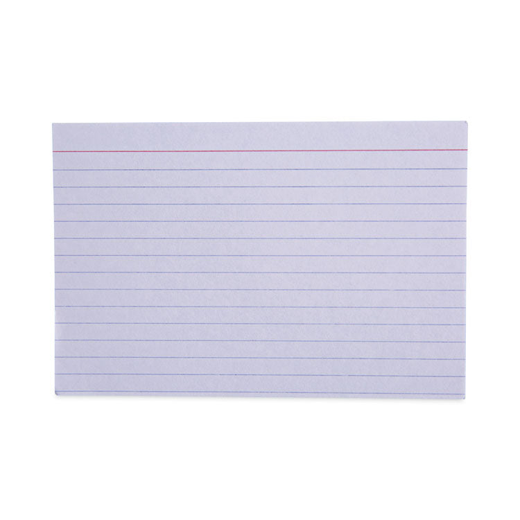 Universal® Ruled Index Cards, 4 x 6, White, 100/Pack (UNV47230)