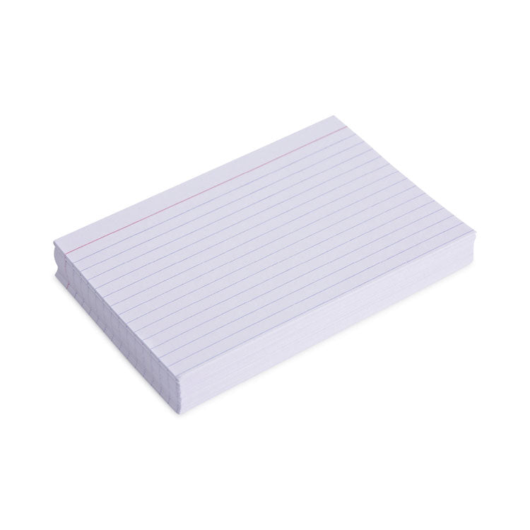 Universal® Ruled Index Cards, 4 x 6, White, 100/Pack (UNV47230)