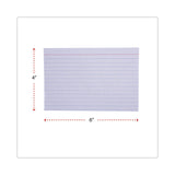 Universal® Ruled Index Cards, 4 x 6, White, 100/Pack (UNV47230)