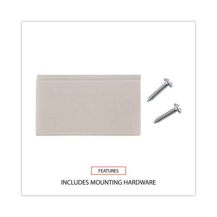 Universal® Wall Files, 3 Sections, Letter Size, 13" x 4" x 14", Clear, 3/Set (UNV53682)