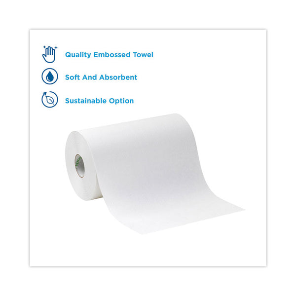 Georgia Pacific® Professional Hardwound Paper Towel Roll, Nonperforated, 1-Ply, 9" x 400 ft, White, 6 Rolls/Carton (GPC26610)