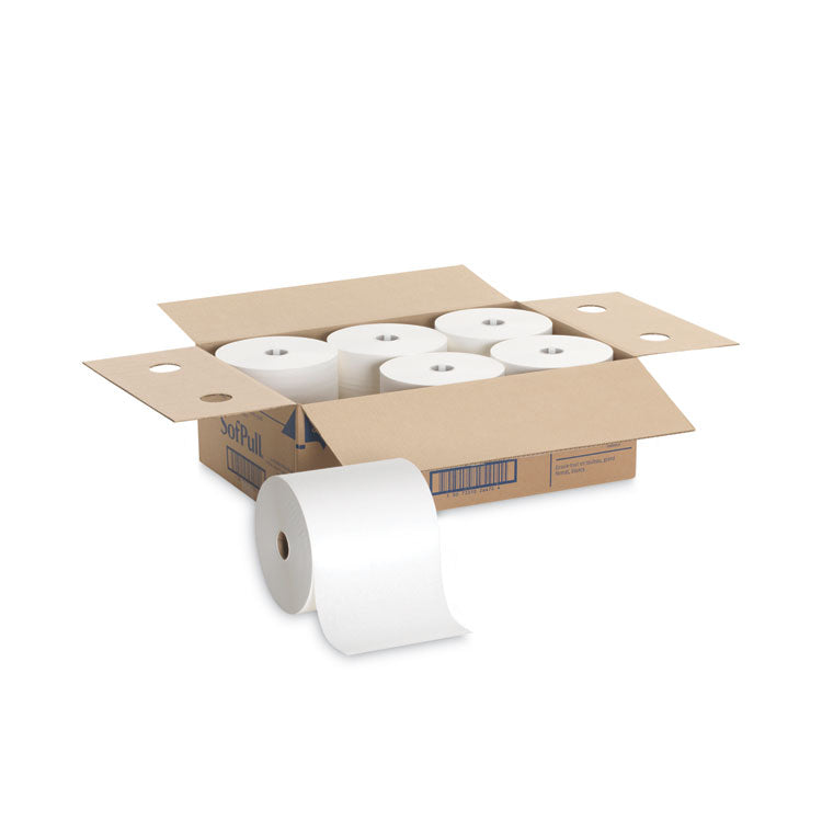 Georgia Pacific® Professional Hardwound Roll Paper Towel, Nonperforated, 1-Ply, 7.87" x 1,000 ft, White, 6 Rolls/Carton (GPC26470) Case of 6