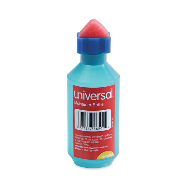 Universal® Squeeze Bottle Moistener, 2 oz, Blue (UNV56502)