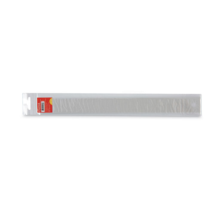 Universal® Stainless Steel Ruler with Cork Back and Hanging Hole, Standard/Metric, 12" Long (UNV59023) Each