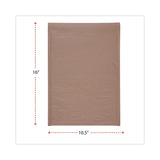 Universal® Natural Self-Seal Cushioned Mailer, #5, Barrier Bubble Air Cell Cushion, Self-Adhesive Closure, 10.5 x 16, Kraft, 80/Carton (UNV62264) Case of 80