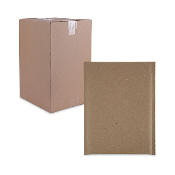 Universal® Natural Self-Seal Cushioned Mailer, #0, Barrier Bubble Air Cell Cushion, Self-Adhesive Closure, 6 x 10, Kraft, 200/Carton (UNV62425)