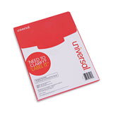 Universal® White Labels, Inkjet/Laser Printers, 5.5 x 8.5, White, 2/Sheet, 100 Sheets/Pack (UNV80206)