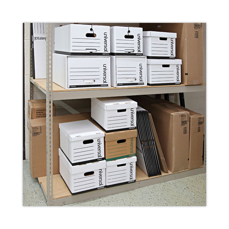 Universal® Economy Storage Drawer Files, Letter Files, White, 6/Carton (UNV85120)
